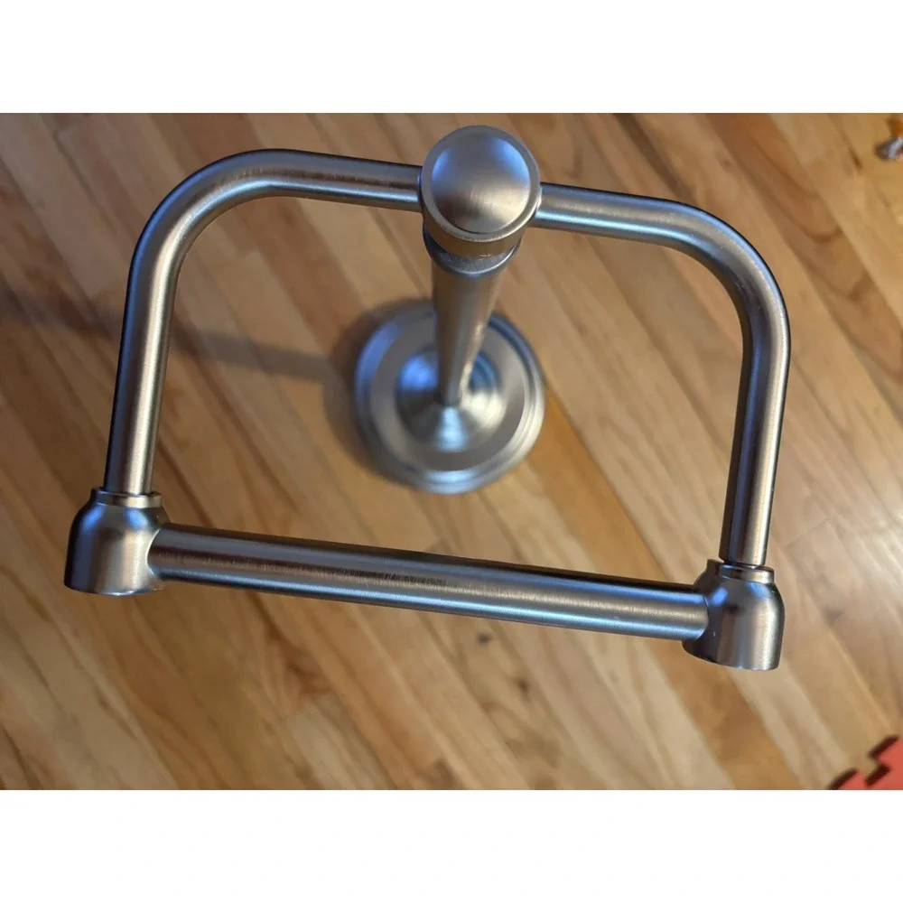 Kingston Vintage Free-Standing Toilet-Paper Holder Brushed Nickel (CC2008)